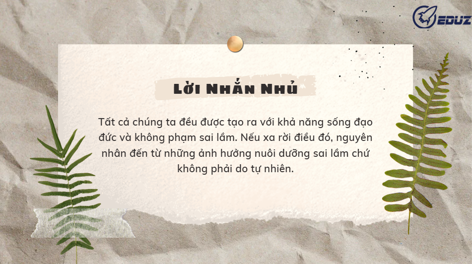 5. Lời nhắn nhủ